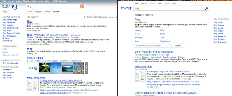 Bing Layout